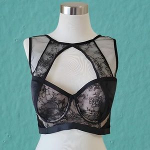 Victoria's Secret - Size 36C - Black Nude Balconnet Bra - Very Sexy